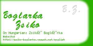 boglarka zsiko business card